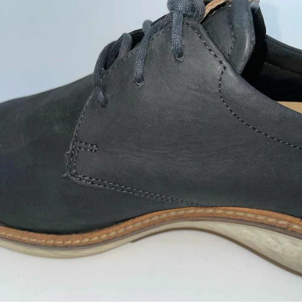 Men's Black Leather Derby Shoes - Classic‎ Lace-Up